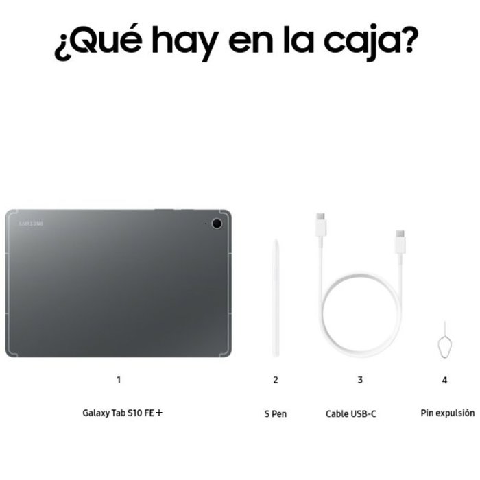 Samsung Galaxy Tab S10 FE+ 13.1 8GB 128GB Gris Samsung Galaxy Tab S10 FE+ 13.1 8GB 128GB Gris